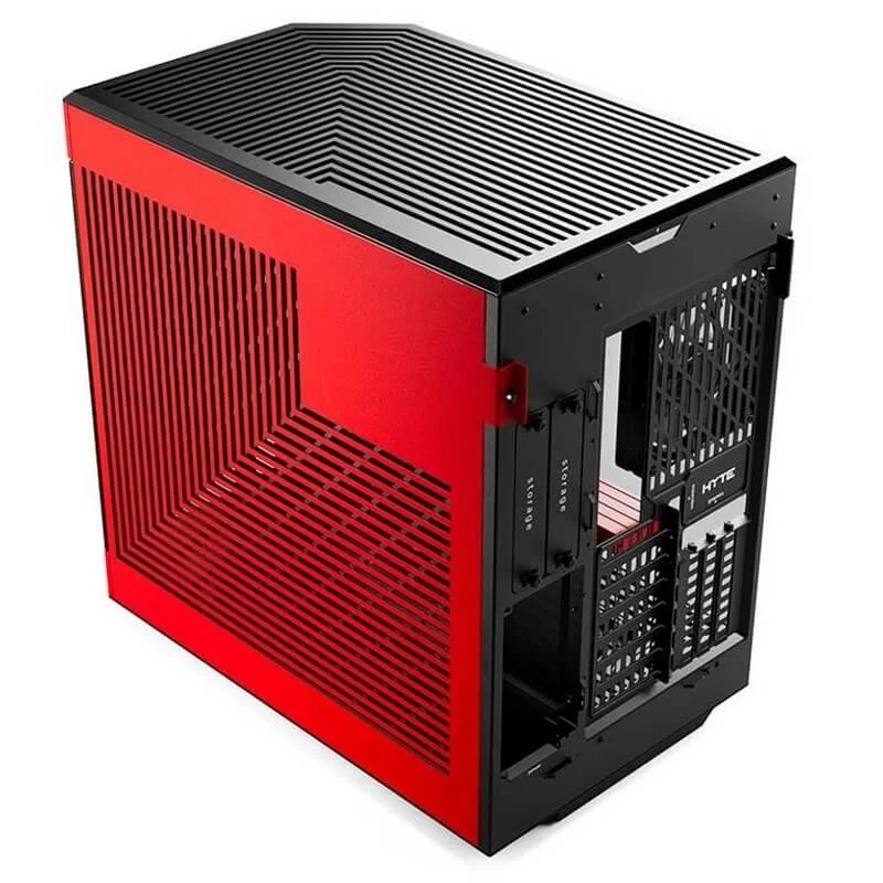 Hyte Y60 Black Red Dual Chamber Modern Aesthetic Case - Black/Red, Mid-Tower ATX size 10 Hyte Y60 Black Red Dual Chamber Modern Aesthetic Case - Black/Red, Mid-Tower ATX size - Ảnh 10