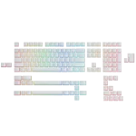 Glorious Pudding Aura V2 PBT Doubleshot Keycap Set - White, 145 keys, ANSI