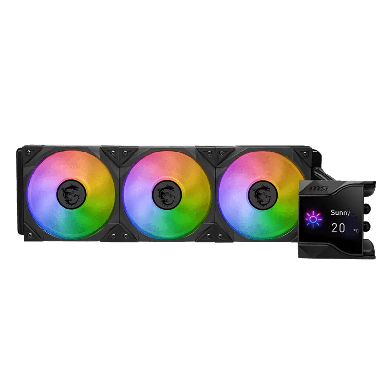 MSI MPG CORELIQUID D360 Black AIO Liquid CPU Cooler - ARGB, 360mm radiator, 3 x 120mm ARGB PWM Fans 2 MSI MPG CORELIQUID D360 Black AIO Liquid CPU Cooler - ARGB, 360mm radiator, 3 x 120mm ARGB PWM Fans - Ảnh 2