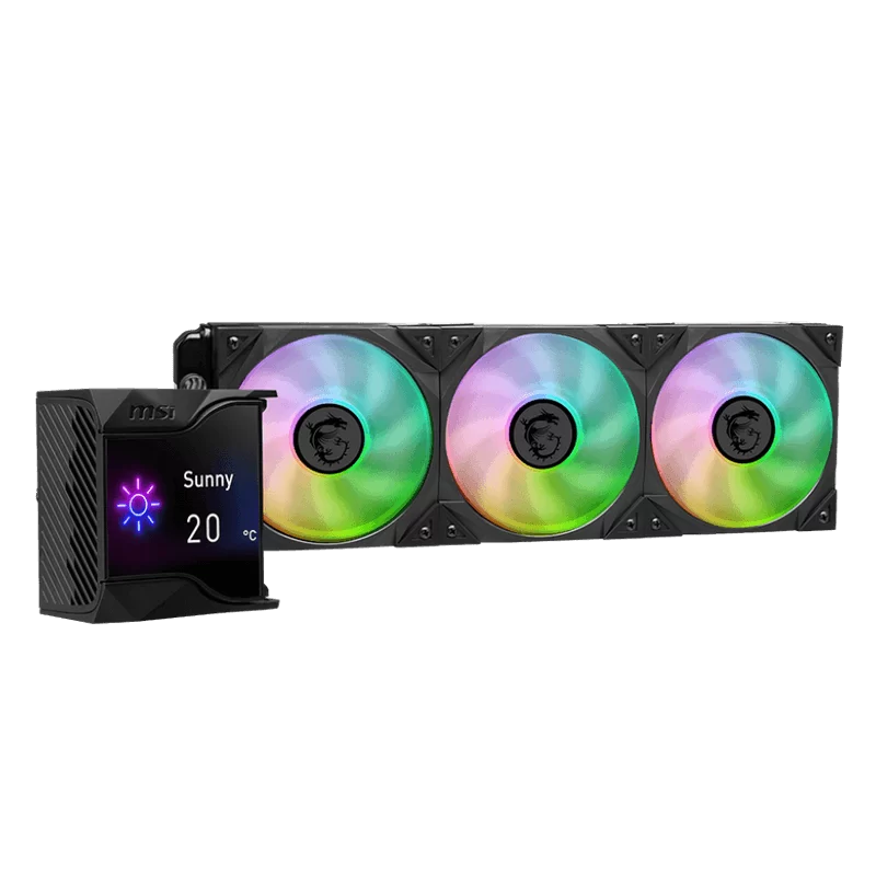 MSI MPG CORELIQUID D360 Black AIO Liquid CPU Cooler - ARGB, 360mm radiator, 3 x 120mm ARGB PWM Fans 3 MSI MPG CORELIQUID D360 Black AIO Liquid CPU Cooler - ARGB, 360mm radiator, 3 x 120mm ARGB PWM Fans - Ảnh 3
