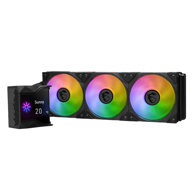 MSI MPG CORELIQUID D360 Black AIO Liquid CPU Cooler - ARGB, 360mm radiator, 3 x 120mm ARGB PWM Fans 4 MSI MPG CORELIQUID D360 Black AIO Liquid CPU Cooler - ARGB, 360mm radiator, 3 x 120mm ARGB PWM Fans - Ảnh 4