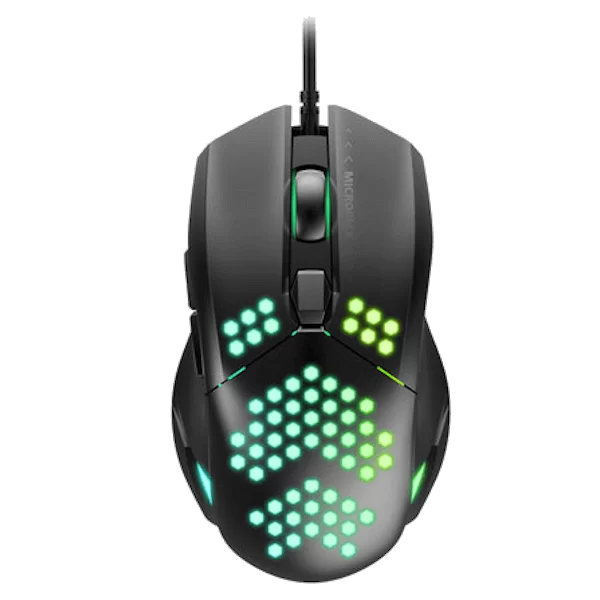 Micopack GM-05 Wired RGB Gaming Mouse - 6200 DPI, Professional optical sensor, 6 buttons, USB 2.0, 7 modes RGB light effect 2 Micopack GM-05 Wired RGB Gaming Mouse - 6200 DPI, Professional optical sensor, 6 buttons, USB 2.0, 7 modes RGB light effect - Ảnh 2