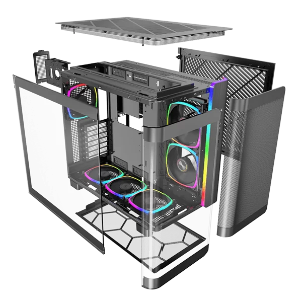 Montech KING 95 PRO Black Gaming Case - 6 fans included 9 Montech KING 95 PRO Black Gaming Case - 6 fans included - Ảnh 9