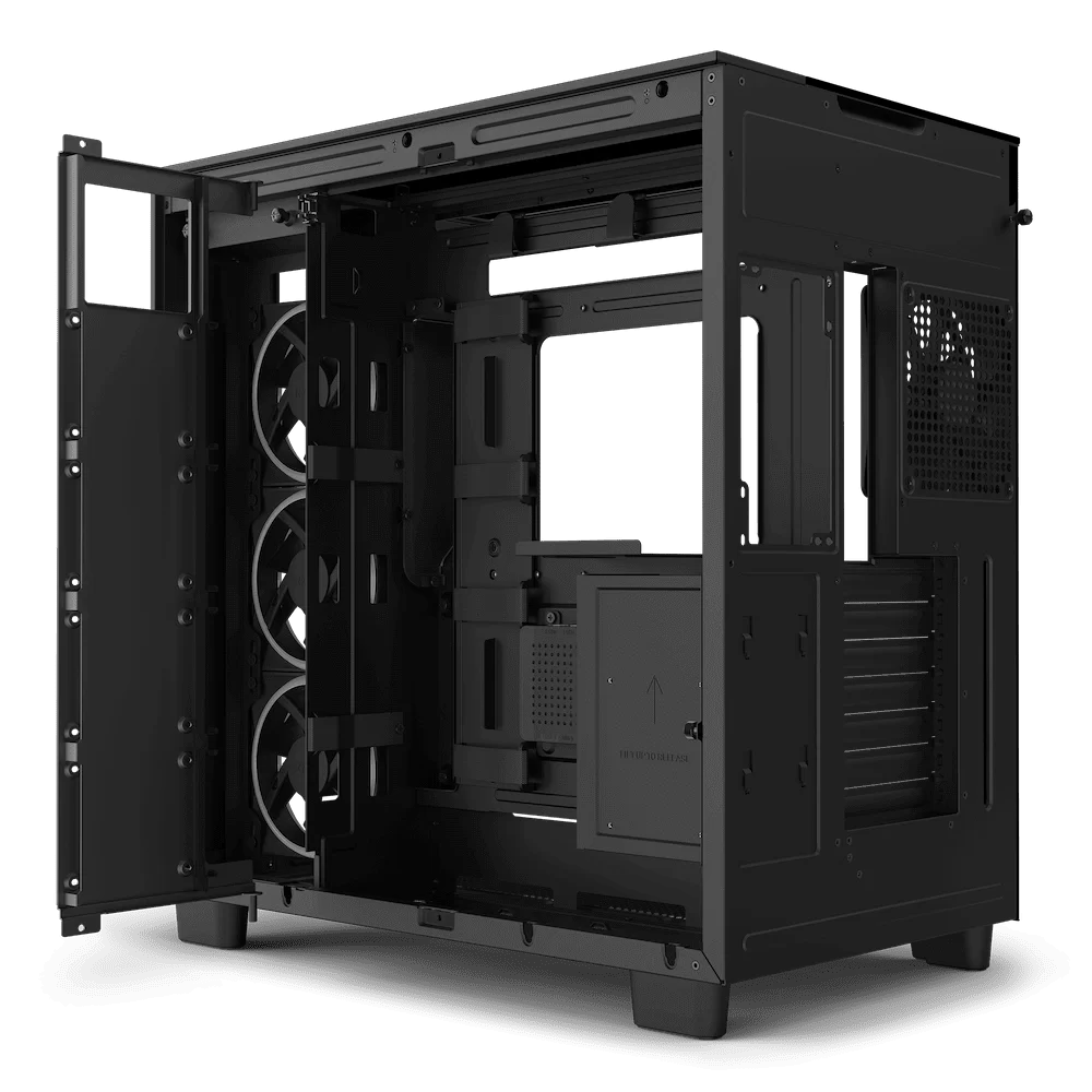 NZXT H9 Elite All White Case - Matte Black 4 NZXT H9 Elite All White Case - Matte Black - Ảnh 4