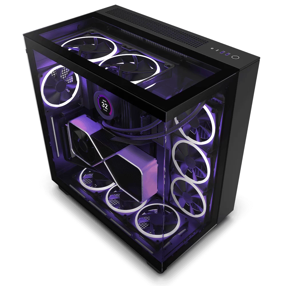 NZXT H9 Elite All White Case - Matte Black 5 NZXT H9 Elite All White Case - Matte Black - Ảnh 5