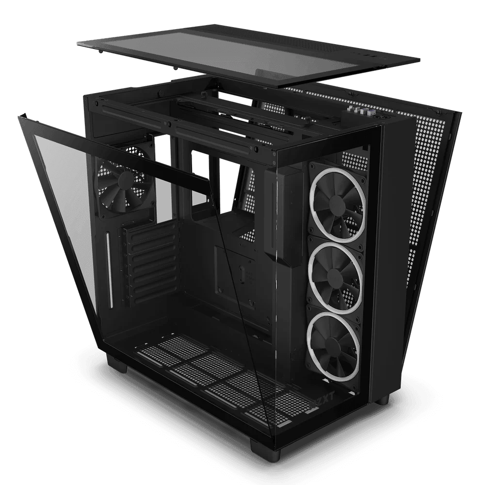 NZXT H9 Elite All White Case - Matte Black 6 NZXT H9 Elite All White Case - Matte Black - Ảnh 6