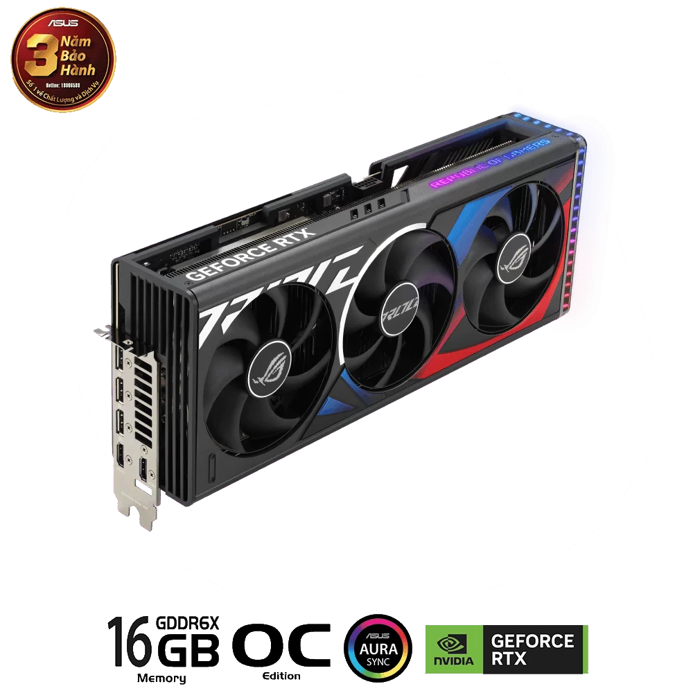 ASUS ROG Strix GeForce RTX 4080 SUPER OC Edition 16GB GDDR6X (ROG-STRIX-RTX4080S-O16G-GAMING) Graphics Card 7 ASUS ROG Strix GeForce RTX 4080 SUPER OC Edition 16GB GDDR6X (ROG-STRIX-RTX4080S-O16G-GAMING) Graphics Card - Ảnh 7