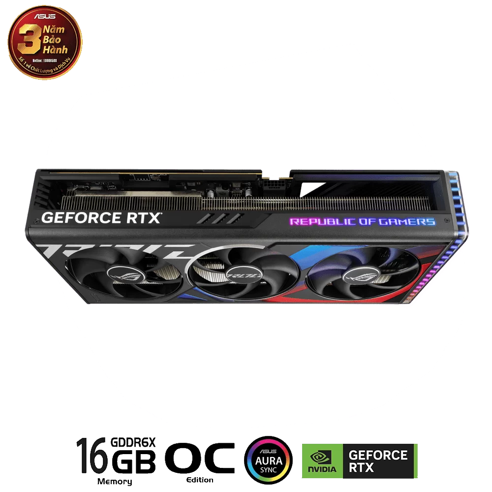 ASUS ROG Strix GeForce RTX 4080 SUPER OC Edition 16GB GDDR6X (ROG-STRIX-RTX4080S-O16G-GAMING) Graphics Card 9 ASUS ROG Strix GeForce RTX 4080 SUPER OC Edition 16GB GDDR6X (ROG-STRIX-RTX4080S-O16G-GAMING) Graphics Card - Ảnh 9
