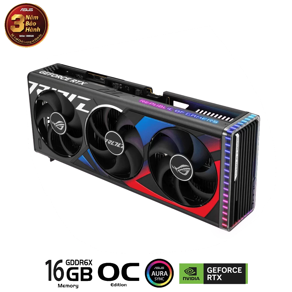ASUS ROG Strix GeForce RTX 4080 SUPER OC Edition 16GB GDDR6X (ROG-STRIX-RTX4080S-O16G-GAMING) Graphics Card 5 ASUS ROG Strix GeForce RTX 4080 SUPER OC Edition 16GB GDDR6X (ROG-STRIX-RTX4080S-O16G-GAMING) Graphics Card - Ảnh 5
