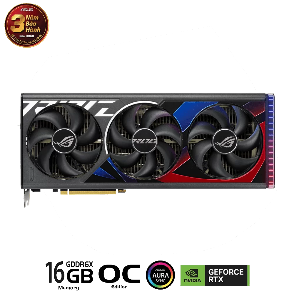 ASUS ROG Strix GeForce RTX 4080 SUPER OC Edition 16GB GDDR6X (ROG-STRIX-RTX4080S-O16G-GAMING) Graphics Card 4 ASUS ROG Strix GeForce RTX 4080 SUPER OC Edition 16GB GDDR6X (ROG-STRIX-RTX4080S-O16G-GAMING) Graphics Card - Ảnh 4