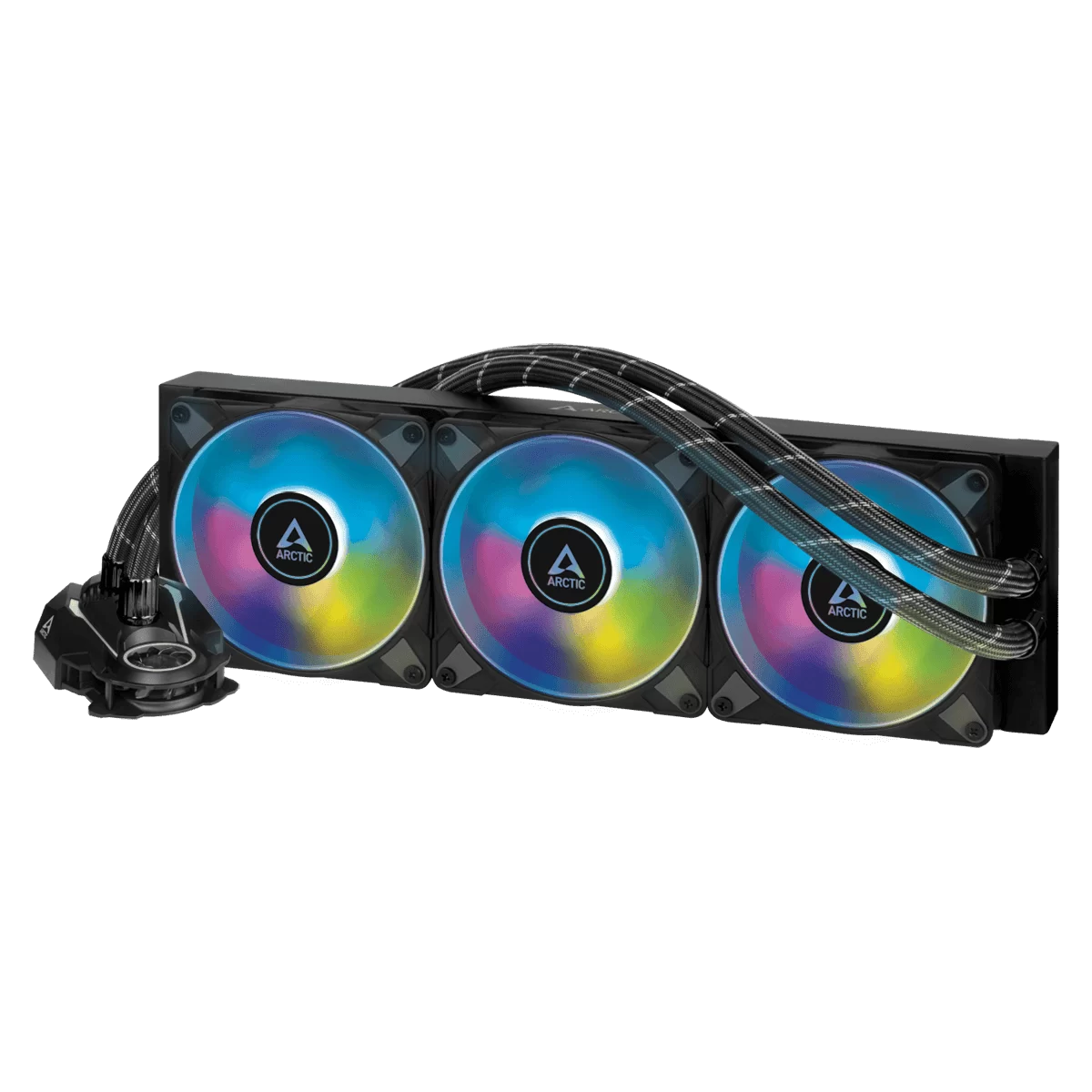 ARCTIC Liquid Freezer II 360 A-RGB AIO Liquid CPU Cooler - Black, 360mm Radiator, PWM-Controlled Pump, Fan Speed: 200-1800 RPM, AM5 - LGA1700 Compatible 4 ARCTIC Liquid Freezer II 360 A-RGB AIO Liquid CPU Cooler - Black, 360mm Radiator, PWM-Controlled Pump, Fan Speed: 200-1800 RPM, AM5 - LGA1700 Compatible - Ảnh 4