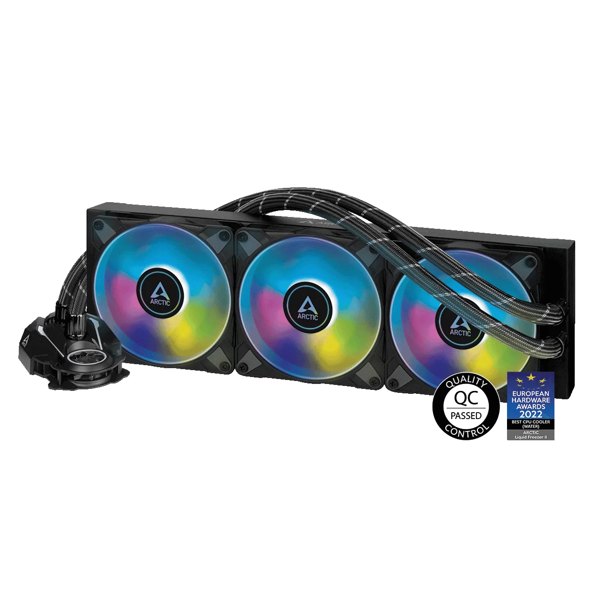 ARCTIC Liquid Freezer II 360 A-RGB AIO Liquid CPU Cooler - Black, 360mm Radiator, PWM-Controlled Pump, Fan Speed: 200-1800 RPM, AM5 - LGA1700 Compatible 1 ARCTIC Liquid Freezer II 360 A-RGB AIO Liquid CPU Cooler - Black, 360mm Radiator, PWM-Controlled Pump, Fan Speed: 200-1800 RPM, AM5 - LGA1700 Compatible