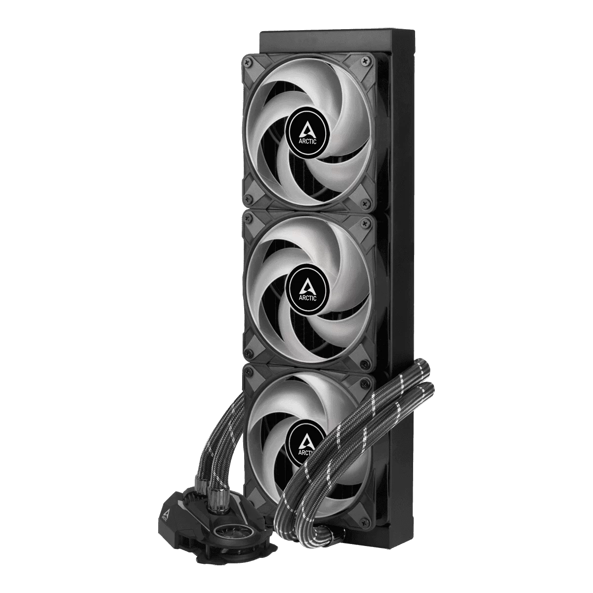 ARCTIC Liquid Freezer II 360 A-RGB AIO Liquid CPU Cooler - Black, 360mm Radiator, PWM-Controlled Pump, Fan Speed: 200-1800 RPM, AM5 - LGA1700 Compatible 10 ARCTIC Liquid Freezer II 360 A-RGB AIO Liquid CPU Cooler - Black, 360mm Radiator, PWM-Controlled Pump, Fan Speed: 200-1800 RPM, AM5 - LGA1700 Compatible - Ảnh 10