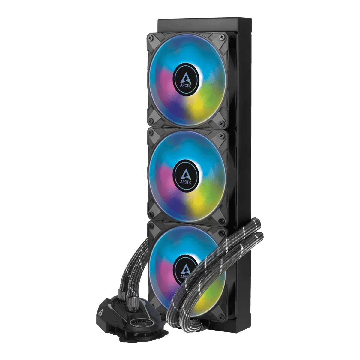 ARCTIC Liquid Freezer II 360 A-RGB AIO Liquid CPU Cooler - Black, 360mm Radiator, PWM-Controlled Pump, Fan Speed: 200-1800 RPM, AM5 - LGA1700 Compatible 8 ARCTIC Liquid Freezer II 360 A-RGB AIO Liquid CPU Cooler - Black, 360mm Radiator, PWM-Controlled Pump, Fan Speed: 200-1800 RPM, AM5 - LGA1700 Compatible - Ảnh 8