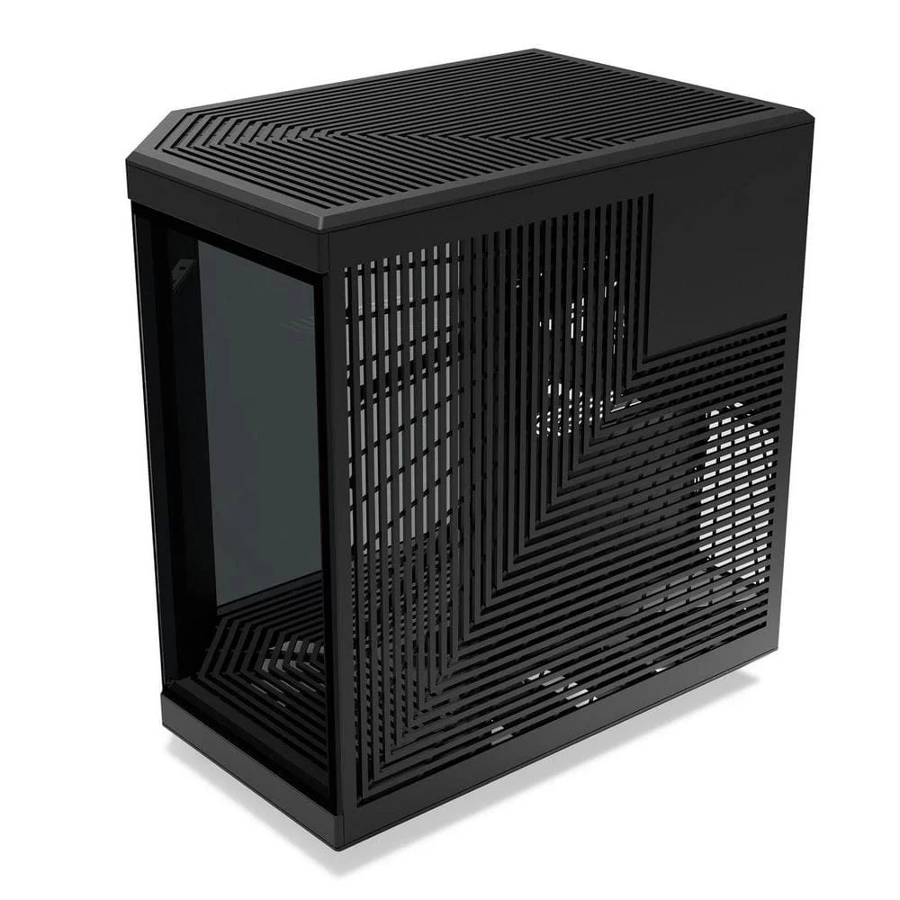 Hyte Y70 Touch Black Dual Chamber Modern Aesthetic Case - Black/Black Mid-Tower ATX size, 14.1" Integrated Touchscreen, Massive 4 Slot Vertical Graphics, Included Luxury PCIE 4.0 Riser Cable 5 Hyte Y70 Touch Black Dual Chamber Modern Aesthetic Case - Black/Black Mid-Tower ATX size, 14.1" Integrated Touchscreen, Massive 4 Slot Vertical Graphics, Included Luxury PCIE 4.0 Riser Cable - Ảnh 5