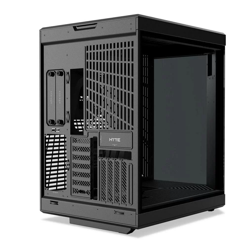 Hyte Y70 Touch Black Dual Chamber Modern Aesthetic Case - Black/Black Mid-Tower ATX size, 14.1" Integrated Touchscreen, Massive 4 Slot Vertical Graphics, Included Luxury PCIE 4.0 Riser Cable 7 Hyte Y70 Touch Black Dual Chamber Modern Aesthetic Case - Black/Black Mid-Tower ATX size, 14.1" Integrated Touchscreen, Massive 4 Slot Vertical Graphics, Included Luxury PCIE 4.0 Riser Cable - Ảnh 7
