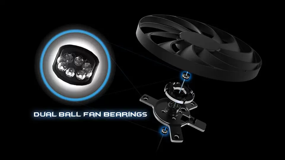 dual ball fan bearings