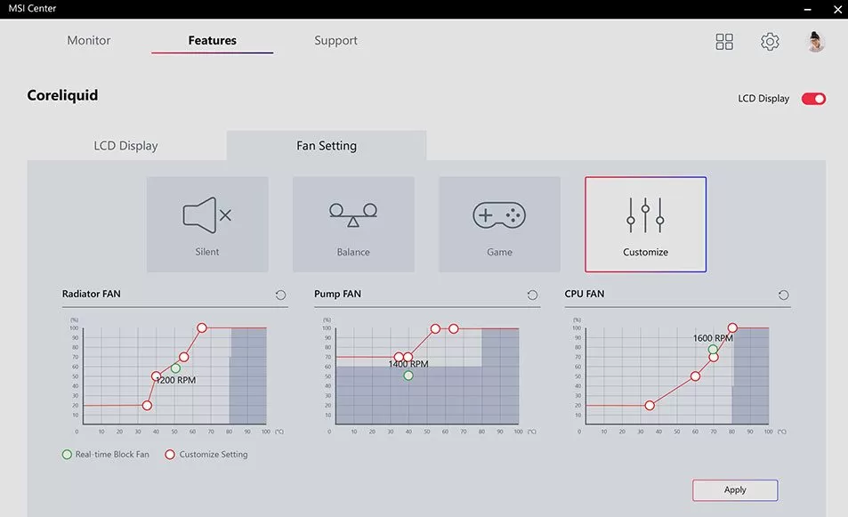 feature customize