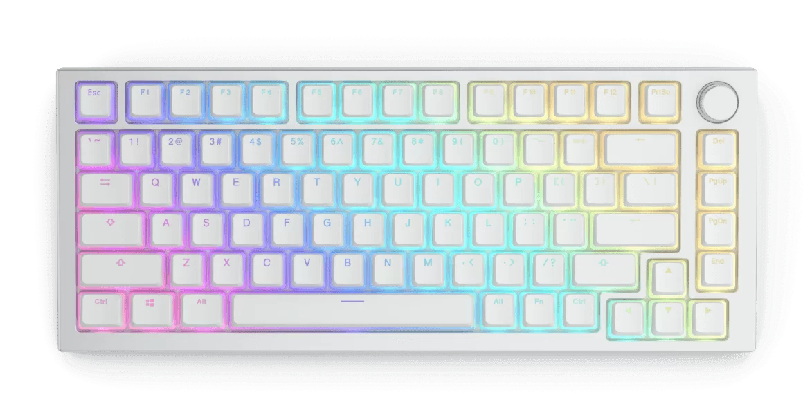 glorious keycaps aura v2 gmmk pro white