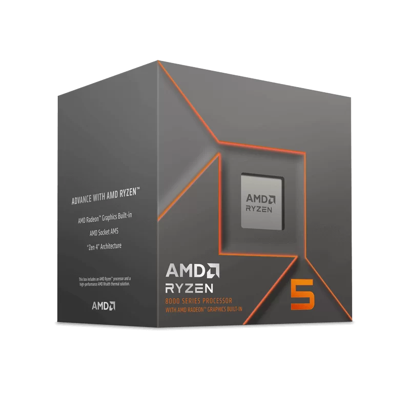 AMD Ryzen 5 8500G Processor - 6C12T, 3.5 GHz up to 5.0 GHz, AM5 Phoenix Zen 4, AMD Wraith Stealth, PCIe® 4.0, AMD RadeonTM 740M Graphics (4 Cus / 2400MHz) 1 AMD Ryzen 5 8500G Processor - 6C12T, 3.5 GHz up to 5.0 GHz, AM5 Phoenix Zen 4, AMD Wraith Stealth, PCIe® 4.0, AMD RadeonTM 740M Graphics (4 Cus / 2400MHz)