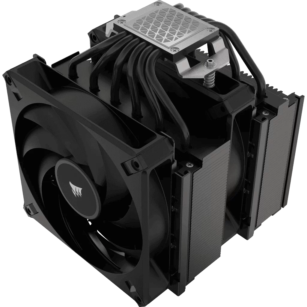 CORSAIR A115 Twin Tower CPU Air Cooler - 2x 140mm AF140 ELITE fans, 6 heatpipes 2 CORSAIR A115 Twin Tower CPU Air Cooler - 2x 140mm AF140 ELITE fans, 6 heatpipes - Ảnh 2