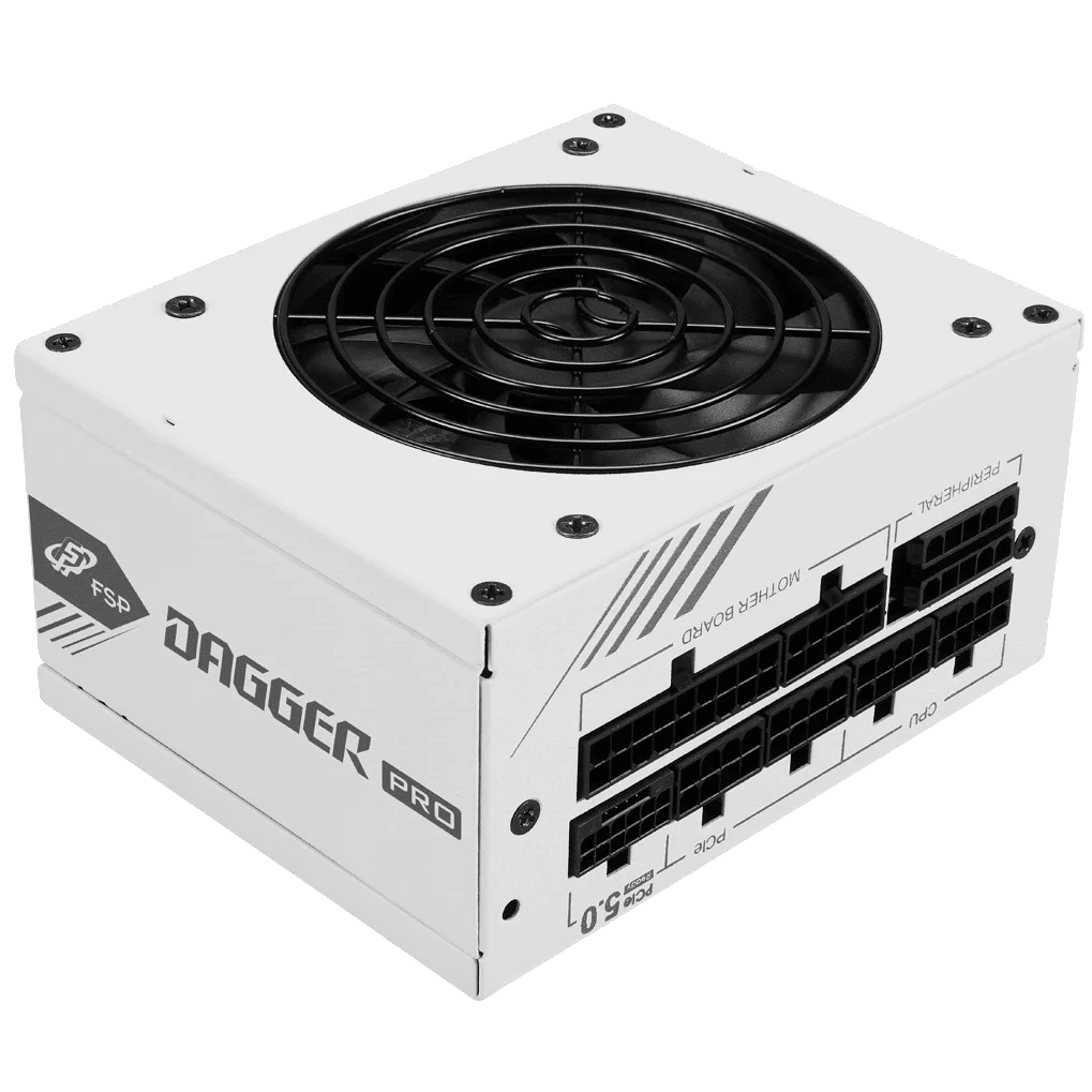 FSP DAGGER PRO ATX3.0(PCIe5.0) 850W White PSU - 850W, 80 Plus Gold, SFX (SDA2-850, Gen5 White Edition) 1 FSP DAGGER PRO ATX3.0(PCIe5.0) 850W White PSU - 850W, 80 Plus Gold, SFX (SDA2-850, Gen5 White Edition)