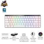ASUS ROG Falchion RX Low Profile 65% Wireless Gaming Keyboard – ROG RX Low-Profile switches, Tri-Mode Connection, Silicone dampening Foam, Touch Panel