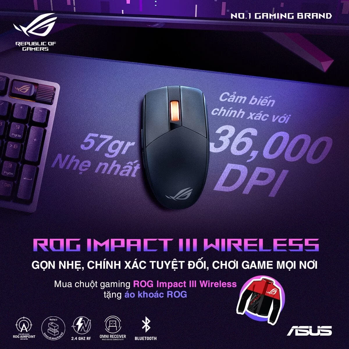 ROG Impact III get rog jacket