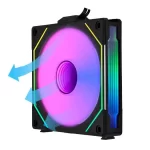 Lian Li UNI FAN SL-INF 120 Reverse Blade Single Black Fan (UF-RSLIN120-1B BLACK) - 1x120mm, Reversed Blade fan 10 UNI FAN SL INF REVERSE BLADE BLACK 3