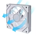 Lian Li UNI FAN SL-INF 120 Reverse Blade Single White Fan (UF-RSLIN120-1W WHITE) - 1x120mm, Reversed Blade fan 11 UNI FAN SL INF REVERSE BLADE WHITE 4