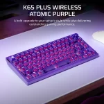 CORSAIR K65 PLUS WIRELESS 75% RGB Mechanical Gaming Keyboard 29 k65pluswl purple 02