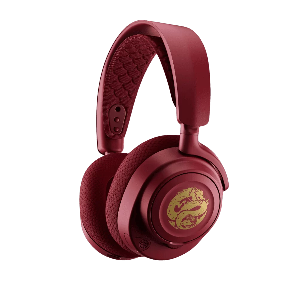 SteelSeries Arctis Nova 7 Wireless – Dragon Limited Edition Gaming Headset - Multi-Platform Gaming, Dual Wireless 2.4GHz & Bluetooth, 38hr Fast Charge Battery – for PC, PS, Mac, Mobile, Switch