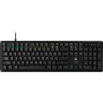 CORSAIR K70 CORE RGB Mechanical Gaming Keyboard - Black, Full-size RGB, PreLub MLX Red Linear Switches, Sound Dampening, Media Control Dial, iCUE Compatible, QWERTY NA