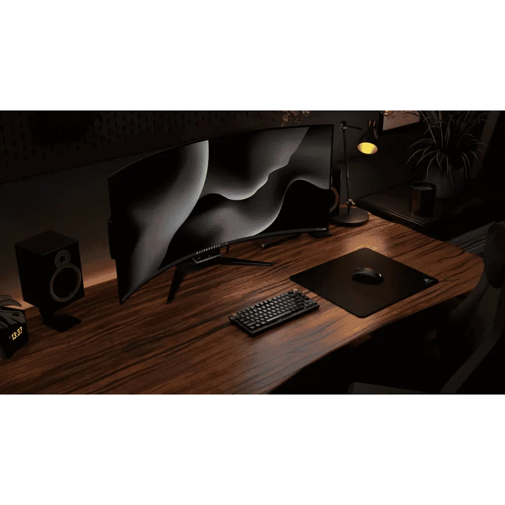CORSAIR K65 PLUS WIRELESS Black Gold Gaming Keyboard - 75% RGB, PreLub MLX Red Linear Switches, Top Mounted, Dual-Layer Sound Dampening, PBT Keycaps, QWERTY NA 5 CORSAIR K65 PLUS WIRELESS Black Gold Gaming Keyboard - 75% RGB, PreLub MLX Red Linear Switches, Top Mounted, Dual-Layer Sound Dampening, PBT Keycaps, QWERTY NA - Ảnh 5
