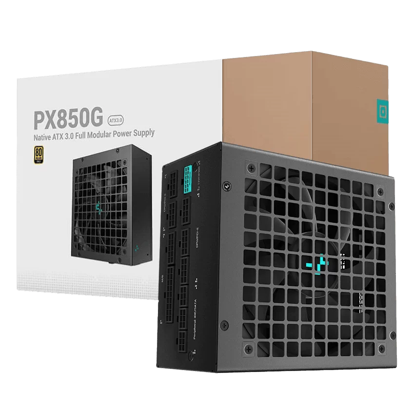 Deepcool PX-G series PX850G PSU - 850W 80 Plus Gold, PCIe 5.0, full modular, 1x12VHPWR 1 Deepcool PX-G series PX850G PSU - 850W 80 Plus Gold, PCIe 5.0, full modular, 1x12VHPWR