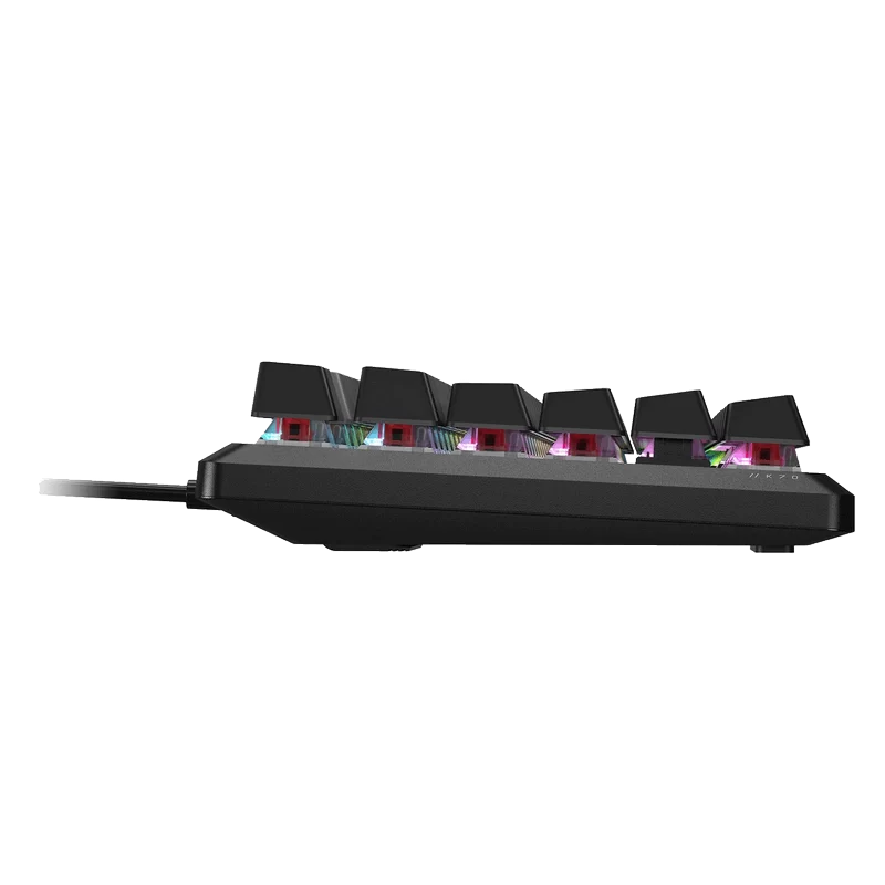 CORSAIR K70 CORE RGB Mechanical Gaming Keyboard - Black, Full-size RGB, PreLub MLX Red Linear Switches, Sound Dampening, Media Control Dial, iCUE Compatible, QWERTY NA 5 CORSAIR K70 CORE RGB Mechanical Gaming Keyboard - Black, Full-size RGB, PreLub MLX Red Linear Switches, Sound Dampening, Media Control Dial, iCUE Compatible, QWERTY NA - Ảnh 5