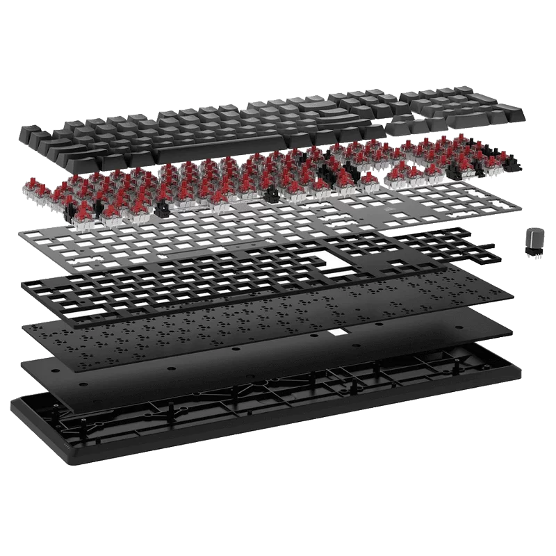 CORSAIR K70 CORE RGB Mechanical Gaming Keyboard - Black, Full-size RGB, PreLub MLX Red Linear Switches, Sound Dampening, Media Control Dial, iCUE Compatible, QWERTY NA 3 CORSAIR K70 CORE RGB Mechanical Gaming Keyboard - Black, Full-size RGB, PreLub MLX Red Linear Switches, Sound Dampening, Media Control Dial, iCUE Compatible, QWERTY NA - Ảnh 3