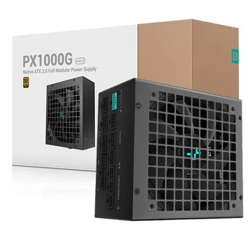 DEEPCOOL PX-G series PX1000G PSU - 1000W 80 Plus Gold, PCIe 5.0, full modular, 1x12VHPWR 1 DEEPCOOL PX-G series PX1000G PSU - 1000W 80 Plus Gold, PCIe 5.0, full modular, 1x12VHPWR