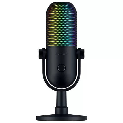 Razer Seiren V3 Chroma RGB USB Microphone - Multi-Function Tap-to-Mute Sensor - Supercardioid Condenser Mic