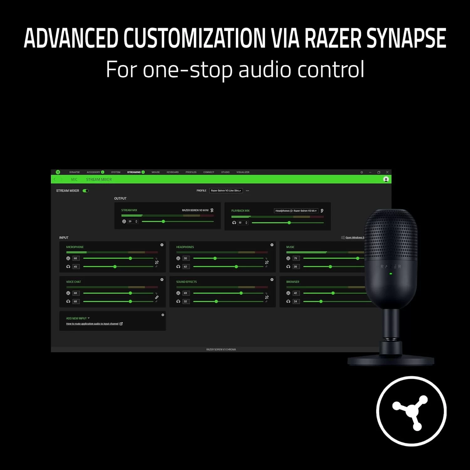 Razer Seiren V3 Mini USB Microphone Black page mb 6