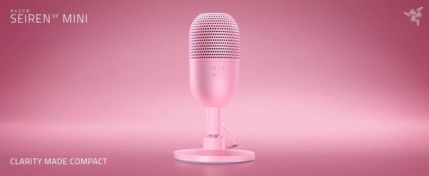 Razer Seiren V3 Mini USB Microphone Pink page 1
