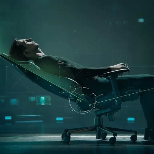 reactive seat tilt recline