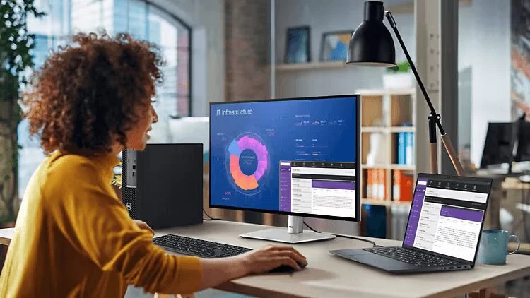 ultrasharp u2724de pdp 2pc kvm connected productivity