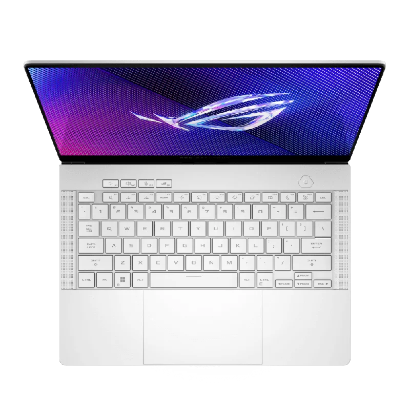 ASUS ROG Zephyrus G14 (2024) GA403 White (GA403UU-QS101W) Gaming Laptop - OLED, R9-8945HS, RTX 4050, 2H-PLATINUM WHITE 2 ASUS ROG Zephyrus G14 (2024) GA403 White (GA403UU-QS101W) Gaming Laptop - OLED, R9-8945HS, RTX 4050, 2H-PLATINUM WHITE - Ảnh 2