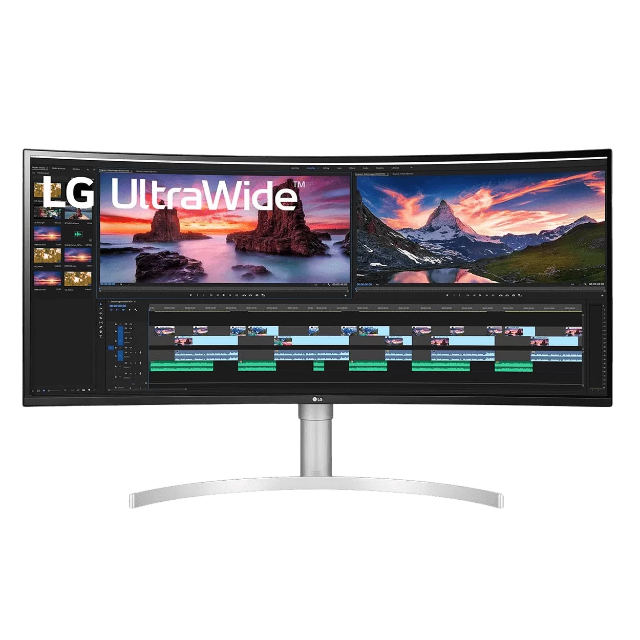 LG 38WN95C-W UltraWide Monitor - 38 inch Nano IPS Curved QHD+ (3840 x 1600), VESA Display HDR 600, G-SYNC Compatible, Thunderbolt 1 LG 38WN95C-W UltraWide Monitor - 38 inch Nano IPS Curved QHD+ (3840 x 1600), VESA Display HDR 600, G-SYNC Compatible, Thunderbolt