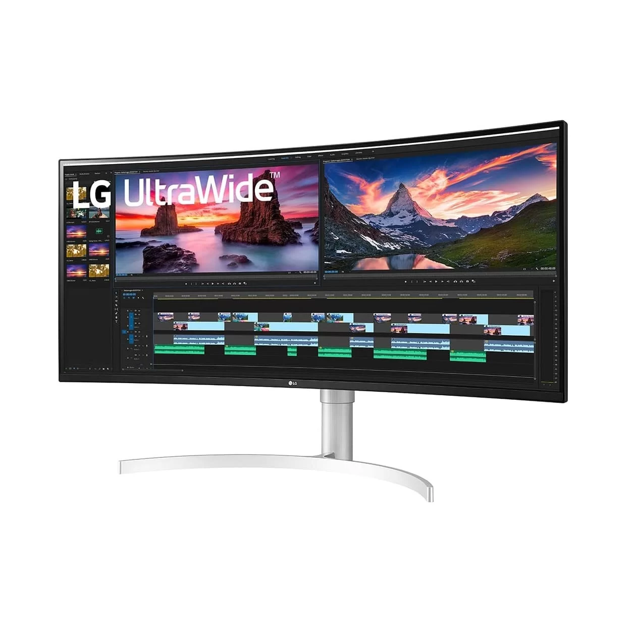 LG 38WN95C-W UltraWide Monitor - 38 inch Nano IPS Curved QHD+ (3840 x 1600), VESA Display HDR 600, G-SYNC Compatible, Thunderbolt 3 LG 38WN95C-W UltraWide Monitor - 38 inch Nano IPS Curved QHD+ (3840 x 1600), VESA Display HDR 600, G-SYNC Compatible, Thunderbolt - Ảnh 3