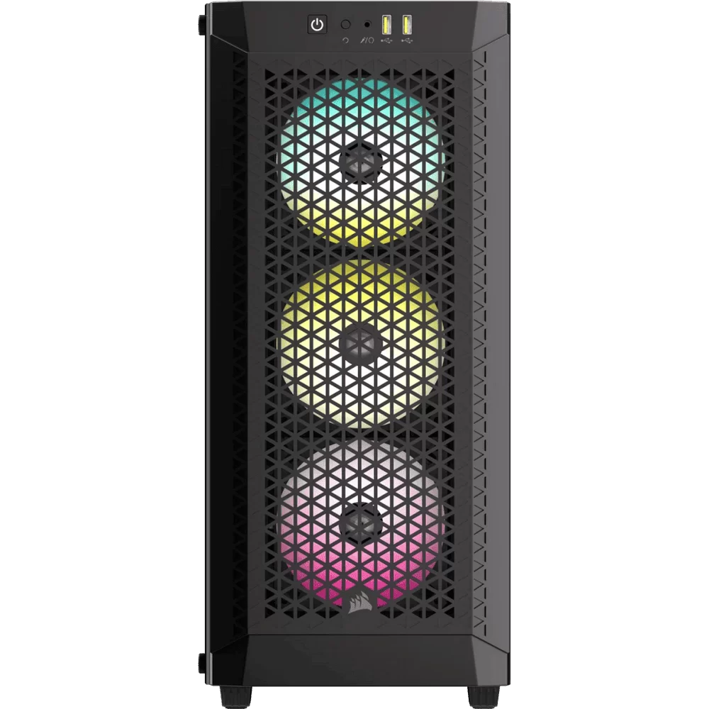 CORSAIR 480T RGB Airflow Tempered Glass Mid-Tower Case 6 CORSAIR 480T RGB Airflow Tempered Glass Mid-Tower Case - Ảnh 6