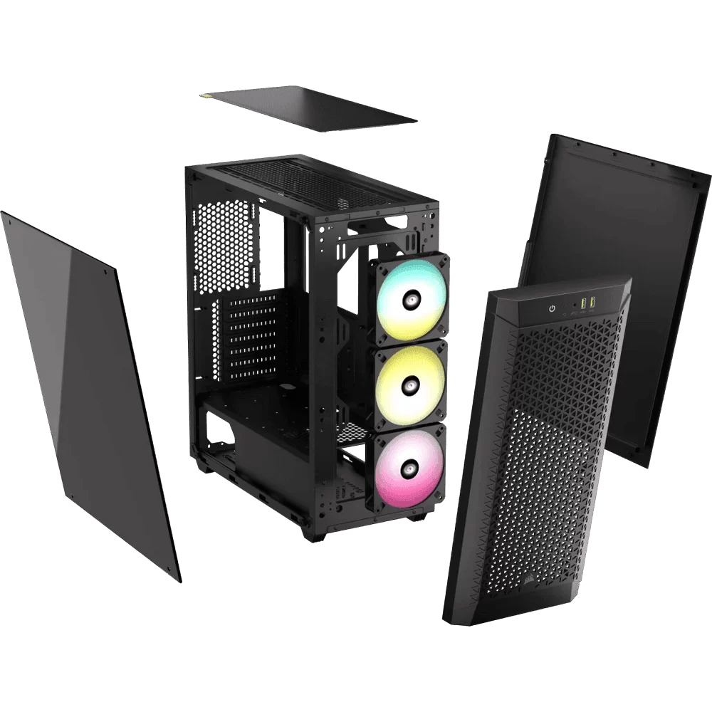 CORSAIR 480T RGB Airflow Tempered Glass Mid-Tower Case 14 CORSAIR 480T RGB Airflow Tempered Glass Mid-Tower Case - Ảnh 14