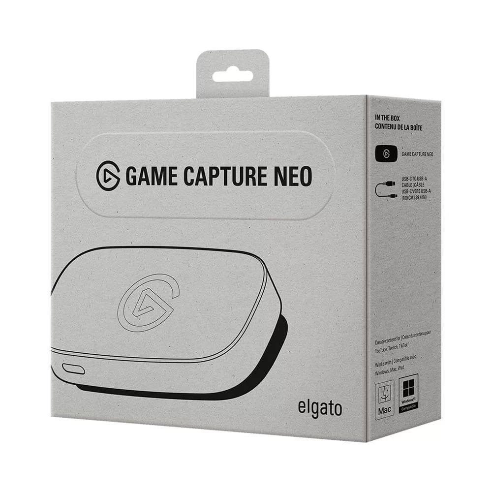 Elgato Game Capture Card Neo - 4K60 HDR Passthrough, 1080p60 recording resolution, USB 3.0 port, White 6 Elgato Game Capture Card Neo - 4K60 HDR Passthrough, 1080p60 recording resolution, USB 3.0 port, White - Ảnh 6