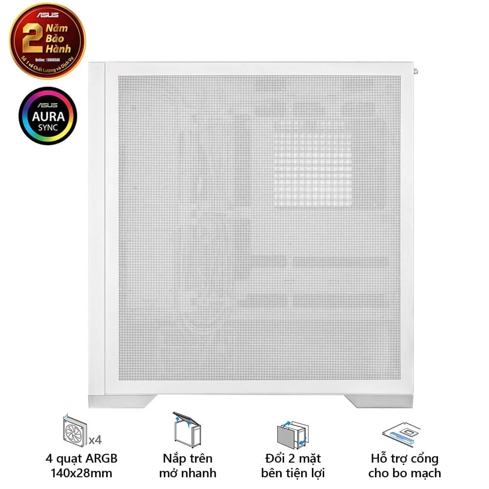 ASUS TUF Gaming GT302 ARGB White Case 8 ASUS TUF Gaming GT302 ARGB White Case - Ảnh 8